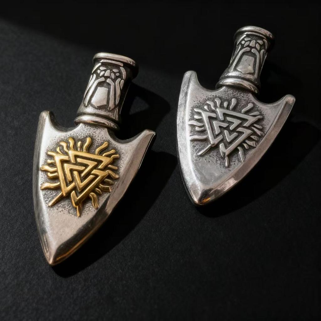 HNSP 316L Stainless Steel Nordic Odin Viking Rune Pendant Chain Necklace For Men Jewelry Accessories