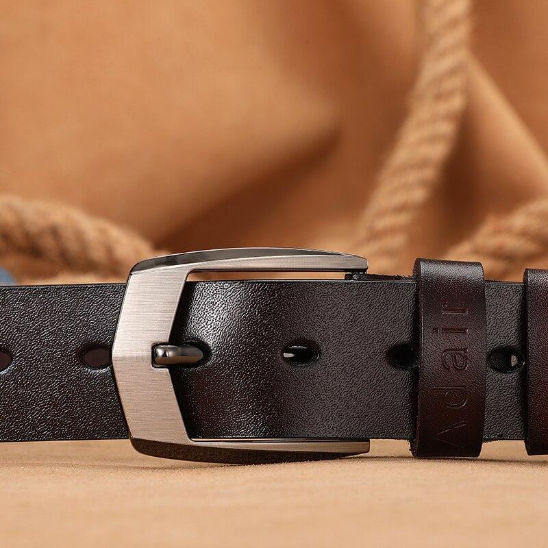 Cureaua Bărbați New Fashion Curele pentru bărbați de lux pentru bărbați Classice Vintage cu cataramă cu țeavă Curea din piele masculină Curea din piele naturală de vacă AHQ2118