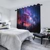 Blackout Dreamy Starry Sky Printed Curtain Galaxy Aurora Cosmic Night Kids Bedroom Living Room Study Decor Set Of 2 Made Polyester Washable Ready