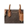 Michael Kors Mk Scarlett Logo Lock Charm Leather Shoulder Crossbody Handbag Mini Women Handbag Dark-Brown 32F4GETC0B-BRN-ACORN
