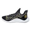 Under Armour Curry Flow 10 Confortáveis Duráveis Antiderrapantes Resistentes ao Desgaste Tênis de Basquete Cano Baixo Masculino sneaker Preto Dourado Branco 3027473-001