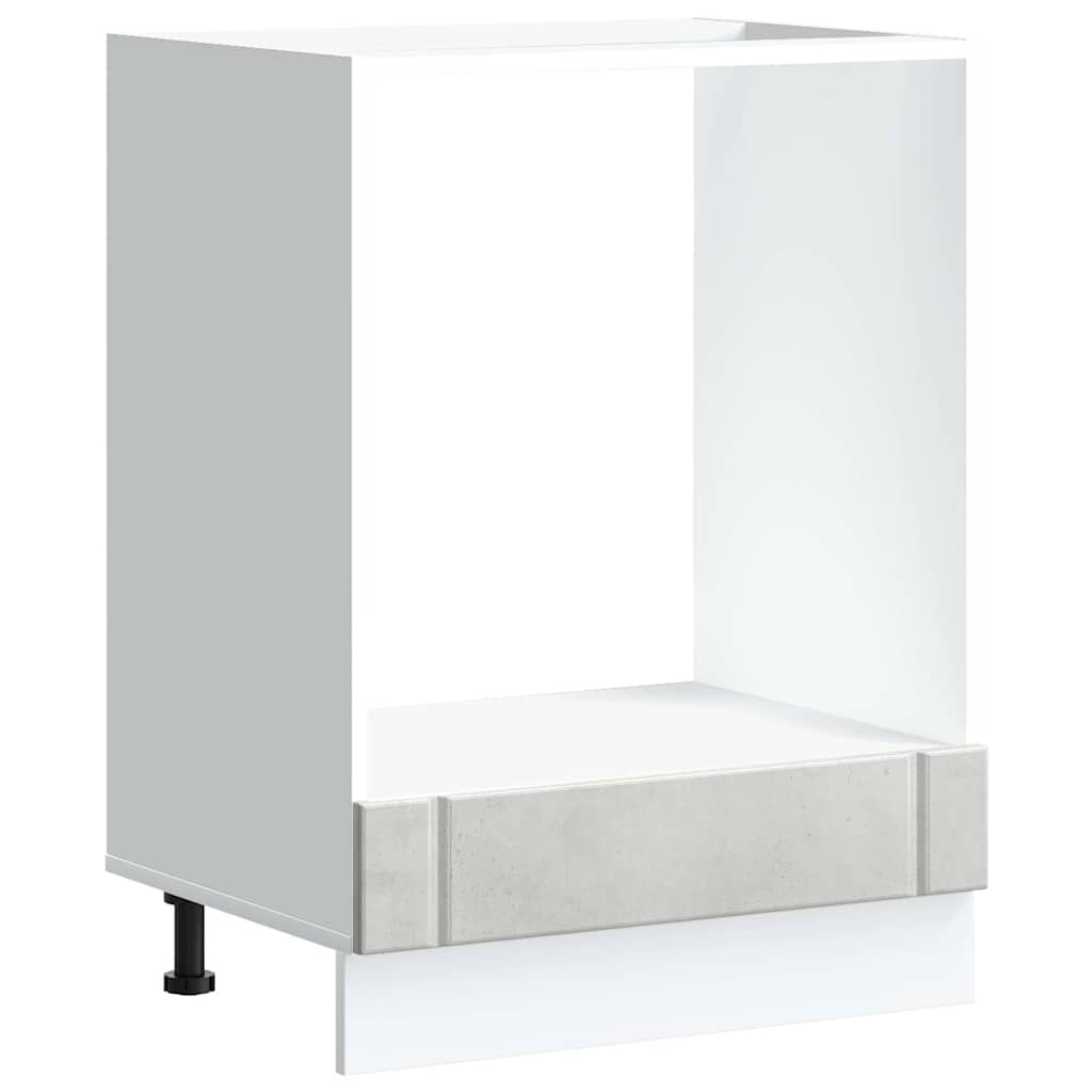 Lucca Einbau-Backofen-Schrank Betongrau Spanplatte