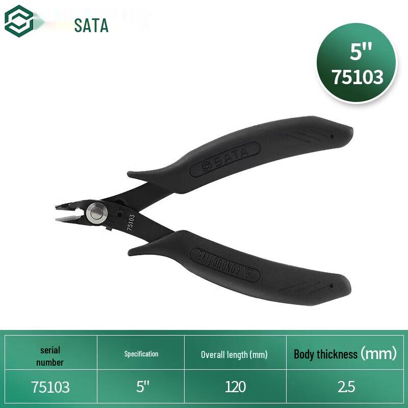 SATA 75103 Anti-Static Diagonal Cutting Pliers