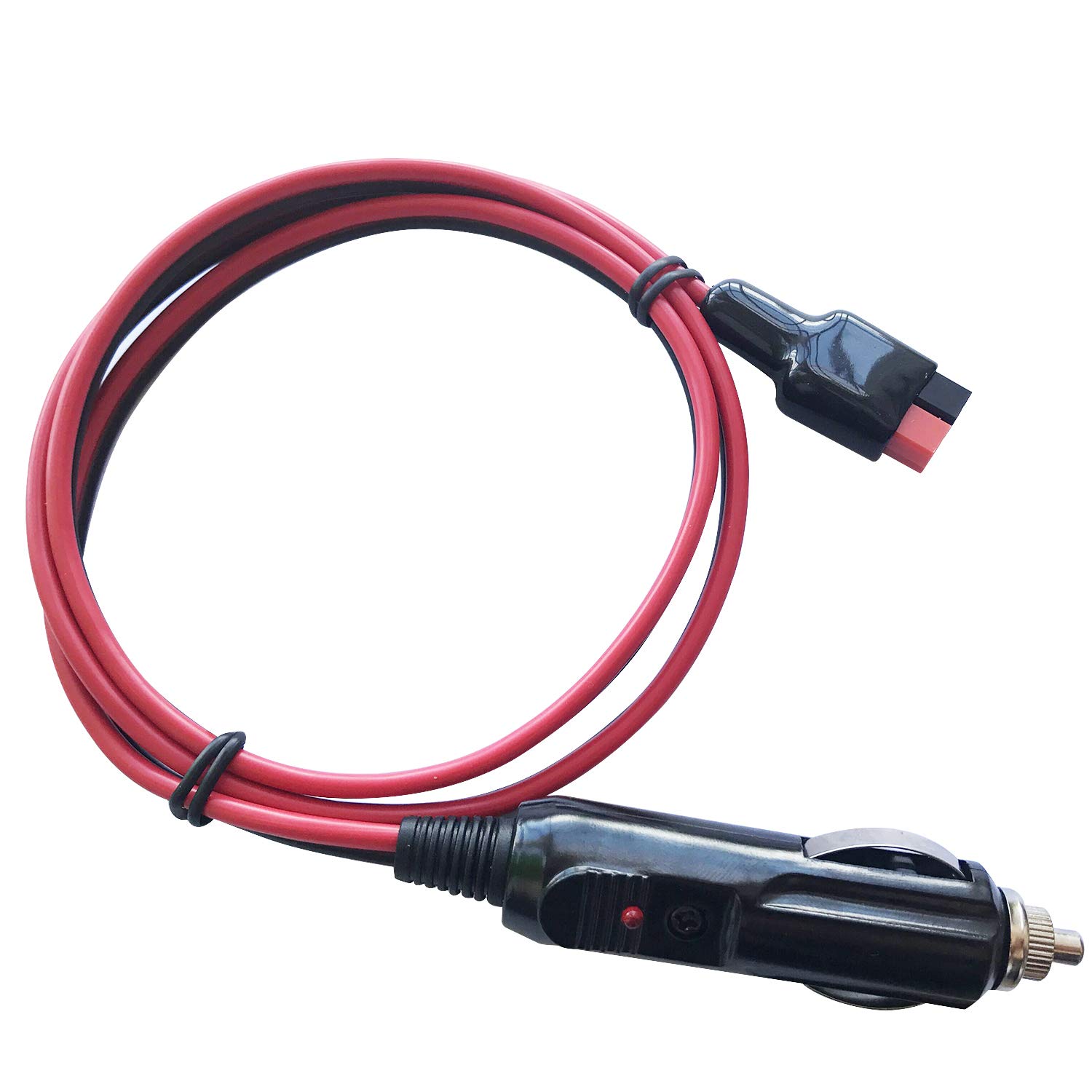 

AYECEHI Car Cigarette Lighter Plug Built-in 15A Fuse 14AWG Extension Cable Adapter Compatible with Anderson Power Pole Connector 3.3ft/1m