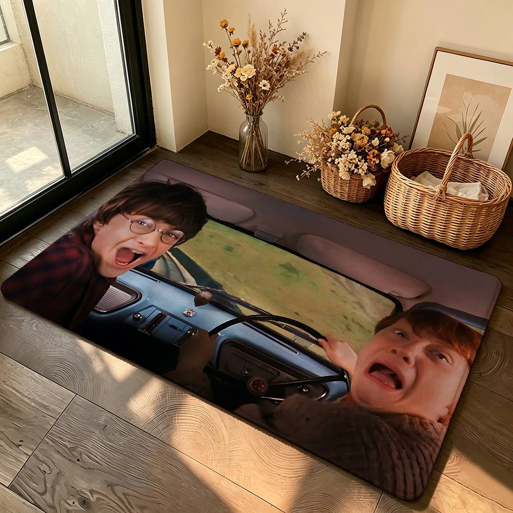 Cute Movie-H-hArry-Y-pOtterS Carpet Bathroom Anti-slip Mat Door Mat Home Decoration Mat Entrance Door Mat Scratch-resistant Door