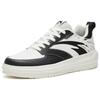 New Anta Young Generation Anti Slip And Wear Resistant Lightweight Low Top Skateboard Shoes Black White 912328060-4