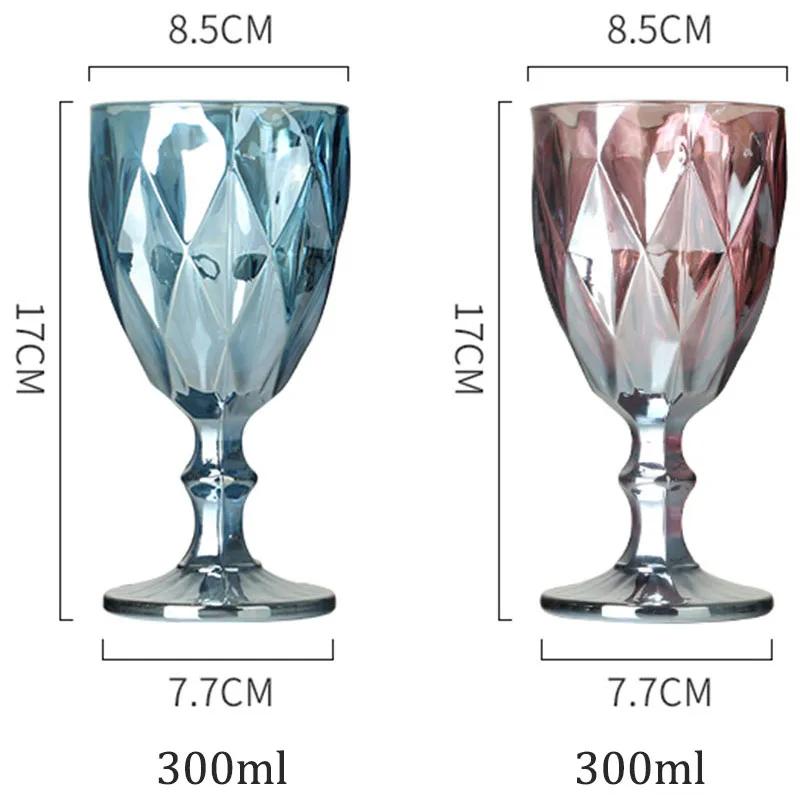 Nordische Geschnitzte Glas- Weingläser Saftbecher Hochzeitsfeier Rotwein Sektgläser Kelch für Bar Restaurant Zuhause als Geschenke