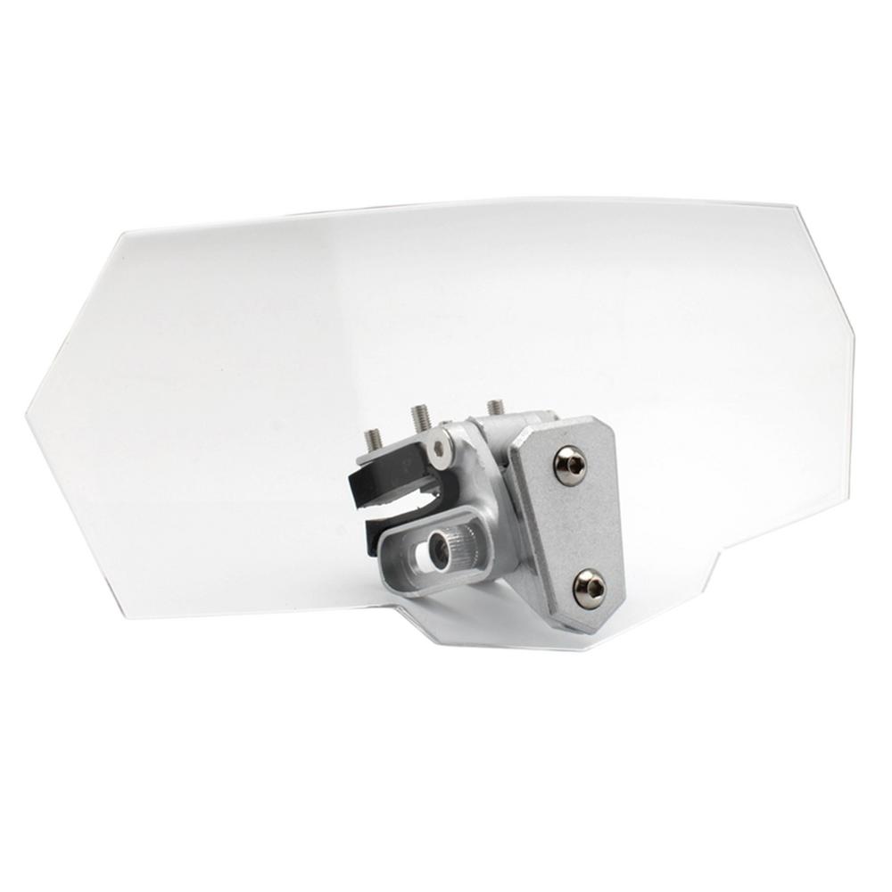 Motorcycle Wind Deflector Adjustable Clip On Motorcycle Wind Deflector Windscreen Extender Spoiler Transparent Heightened