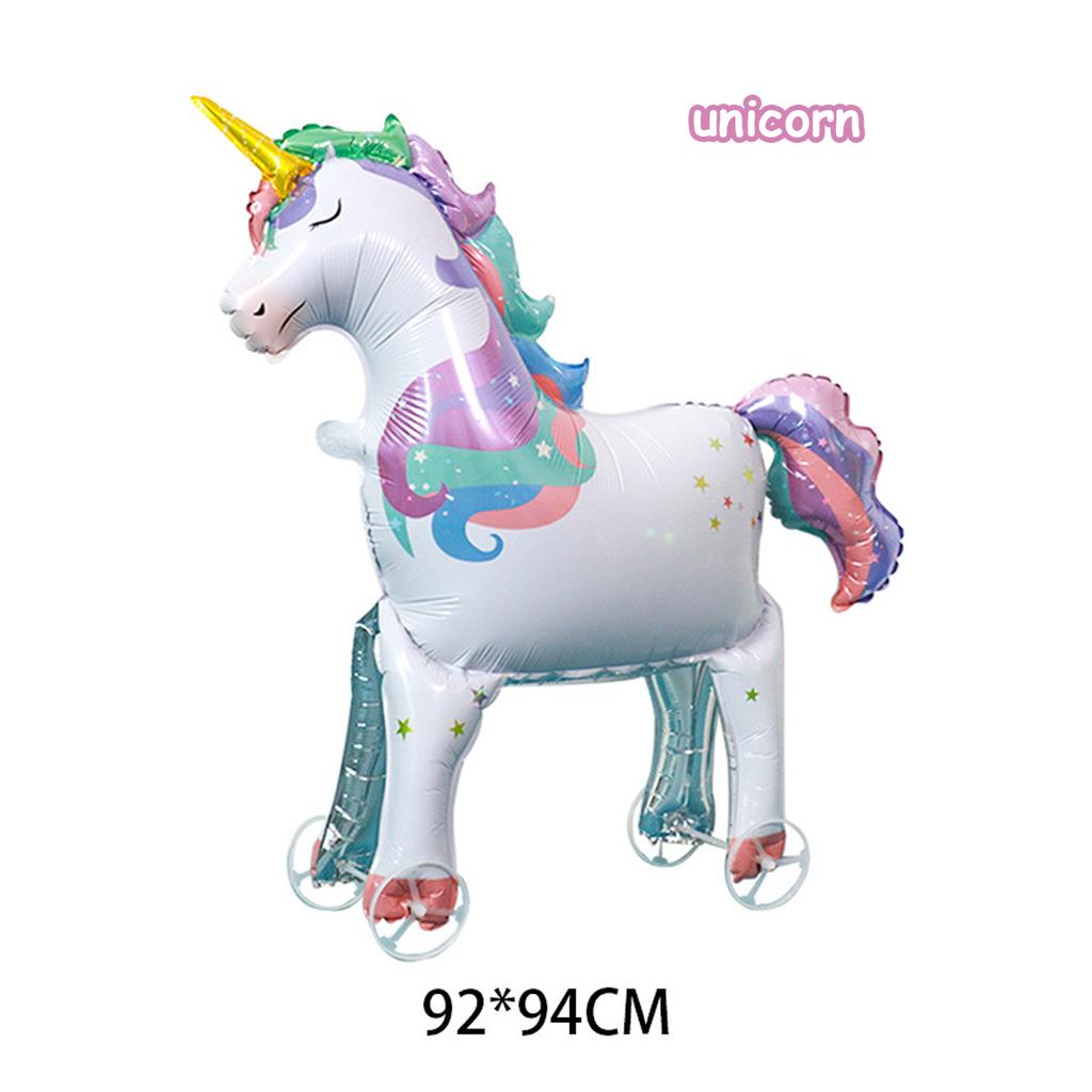 Uroczy balon 4D w kształcie zwierzątka z kółkami, montaż balonów w kształcie zwierząt, imprezy ze zwierzętami, urodziny, baby shower, dekoracje zabawek