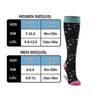Compression stockings for women men, 6 pairs of support stockings medical compression socks colorful thrombosis stockings with 15-20 Mmhg, compression