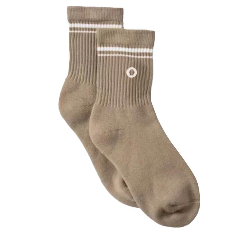 

Хлопковый женский спортивный носок для йоги, носки средней длины, спортивные носки для фитнеса и пилатеса на все четыре сезона, высококачественный женский носок для йоги