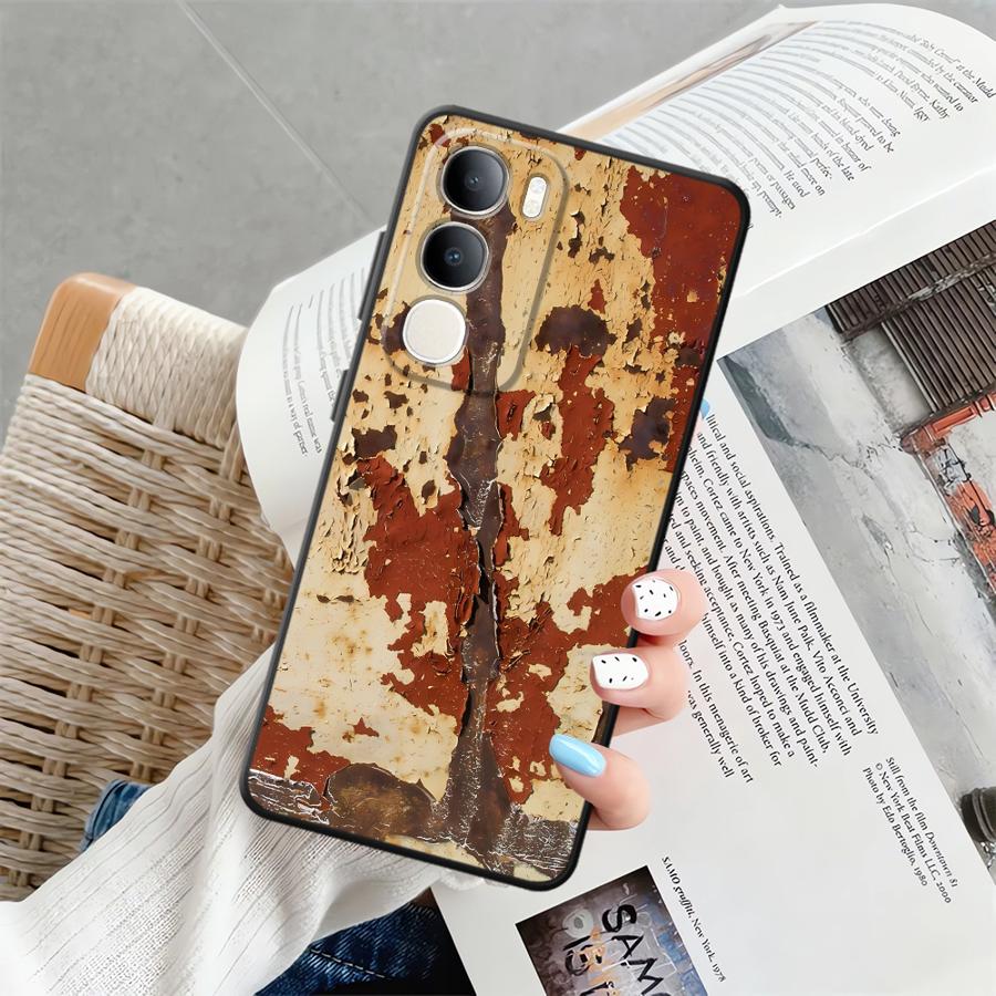 

Rust Art Phone Cover Case for Vivo V25 V30 Y53S Y75 Y81 V27 V21E V23 Y51S Y78 Y52S Y93 Y71 Y91 V29 Y50 Y95 vivo V27 Pro