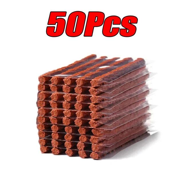 Kit de instrumente pentru repararea anvelopelor auto, 5-50 buc, cu benzi de cauciuc, dop pentru perforare a anvelopei fără cameră