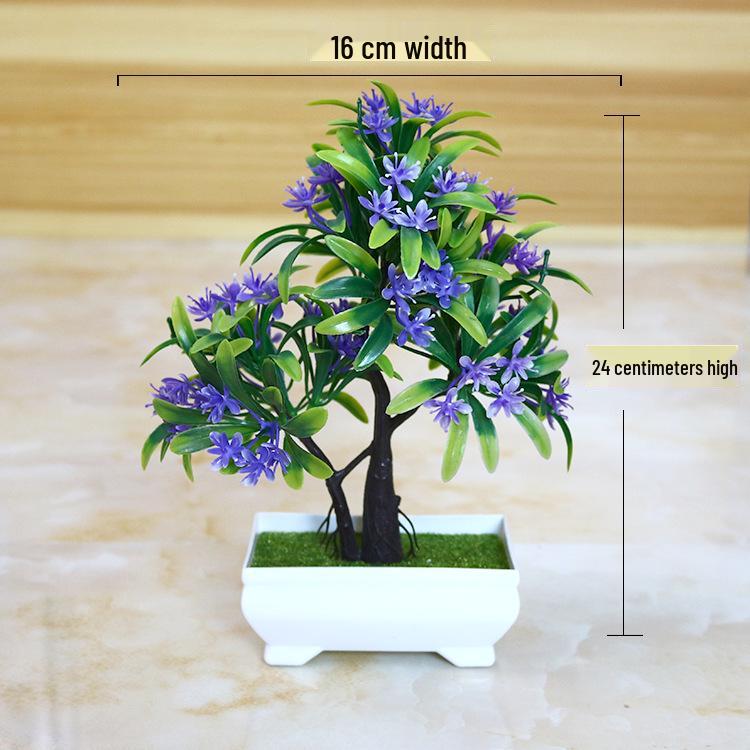 Creative Home Decor: Artificial Bonsai Grass Balls and Mini Cherry Snow Ball Trees