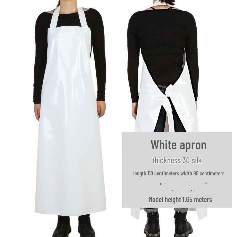 Jiemengzhe Heavy-Duty Waterproof Work Apron with Sleeves