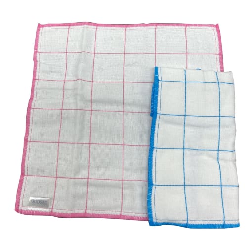 AISEN Biosil Cotton Dishcloths, 2 Count, 30x30cm, Soft Texture, Antibacterial and Deodorizing, No Unpleasant Odor, KJ643