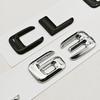 3D ABS Car Letters Sticker Logo CL 63 Badge Rear Trunk Emblem For Mercedes Benz AMG CL63 C215 C216 Tail Marking Accessories
