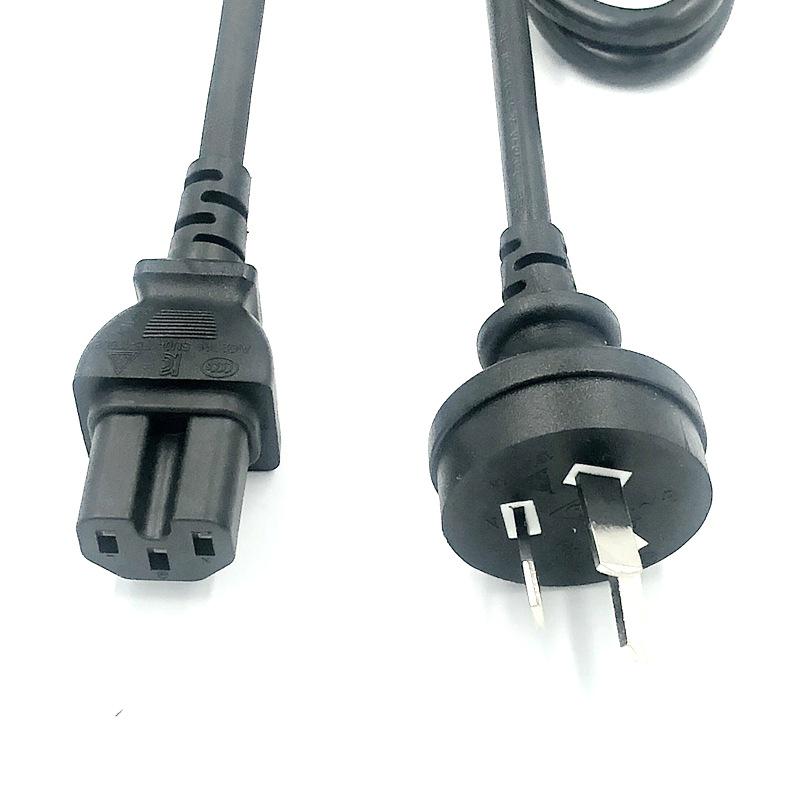 High-Temp Resistant U-Groove Power Cord with IEC60320 C15 Plug
