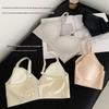Jelly Soft Seamless Ice Silk Thin Bra for Women - Small Chest Support, Anti-Sagging, Wire-Free, Gathered Style