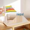 Wooden Textile Rolling Drum - Montessori Toy for Infant & Toddler Hand-Eye Coordination and Focus Development