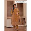 Heavy Cotton Women's Kurti Pant Dupatta Set Indian Designer Top Tunic Kurta Set