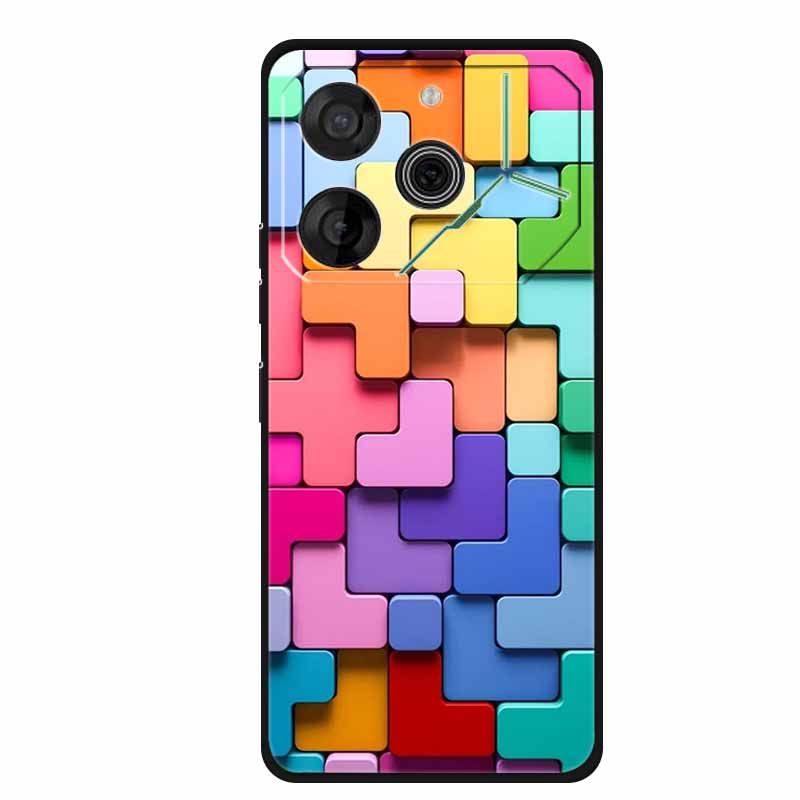 For Tecno Pova 6 Case Luxury TPU Soft Silicone Phone Cases Back Cover for Tecno Pova6 2024 6.78" Shockproof Love New Cute Coque