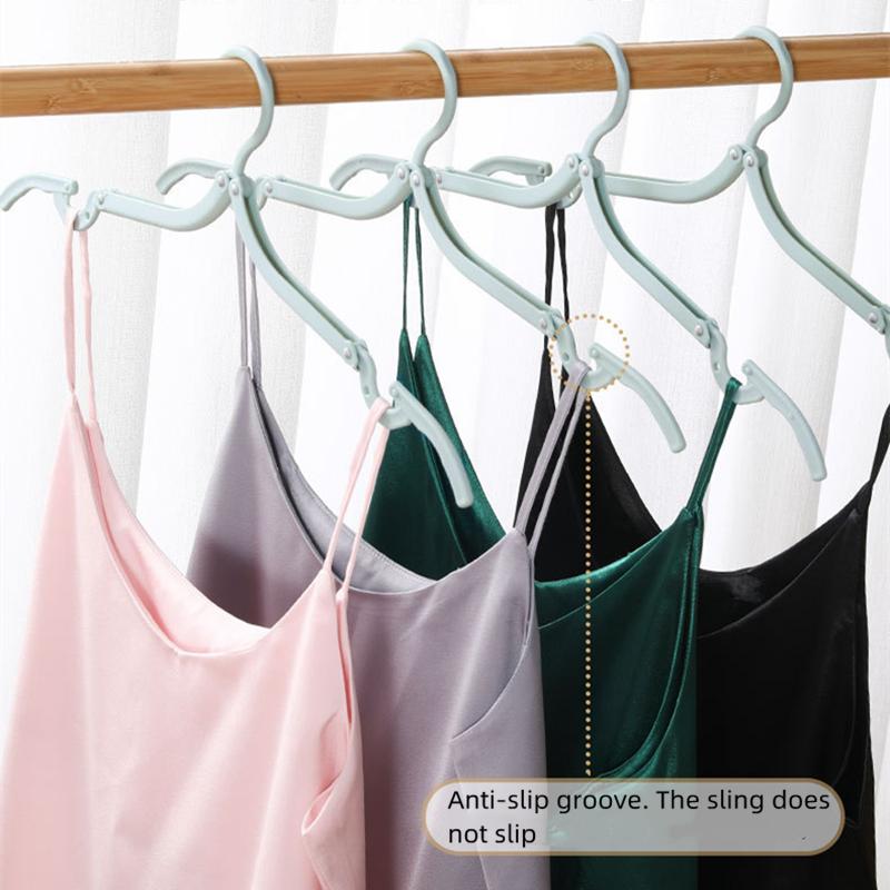 5/10pcs Set Folding Hanger Drying Rack Clothes Organizer Storage Home Laundry Travel Accessories Outdoor Wardrobe Coat Hanger