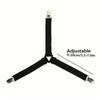 Triangle Is Fixed with Adjustable Elastic Sofa Cushion Comforter Bed with Metal Clamps Bed Sheet Clips Clothes Folder
