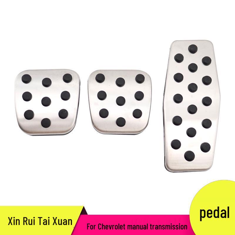

Противоскользящие педали газа, тормоза и отдыха Chevrolet - Аксессуары для внутренней отделки Aluminum Alloy + Hard Rubber
