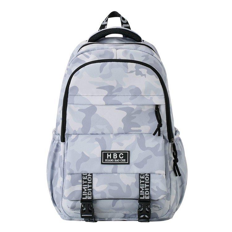 Schoolbag Graffiti Camouflage Fashion Trend Large Capacity Casual High Value Junior High School Student School Bag Backpack