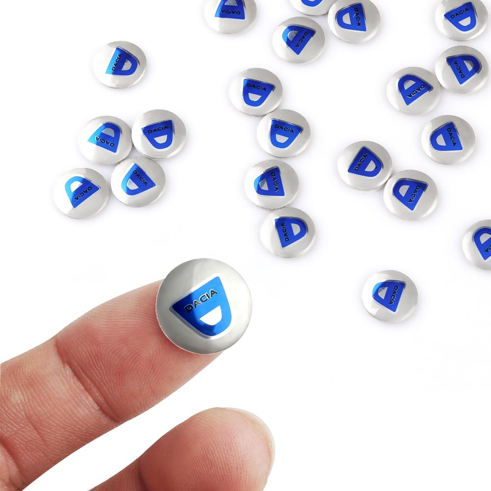 5/10/20Pcs 14mm Car Key Hole Stickers Emblem Decoration For Renault Clio Megane NDACIA Fluence Scenic Loguna Duster Logan Twingo