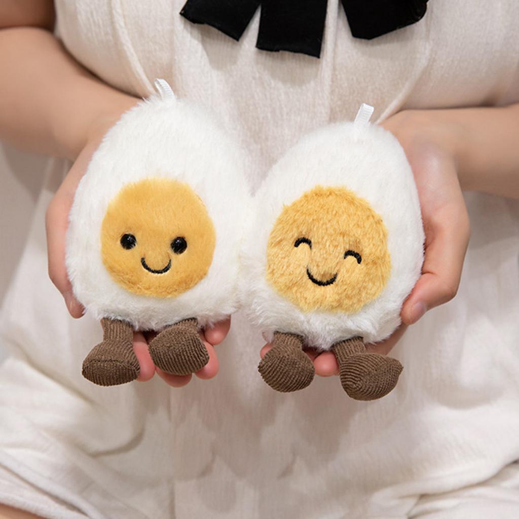 Boiled Egg Stuffed Toy, Small 5.5 Inches - Food Plush - Fun Gift Idea