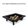Live Speakers Terminal Box 4 Copper Binding Post Cable Connector Terminal
