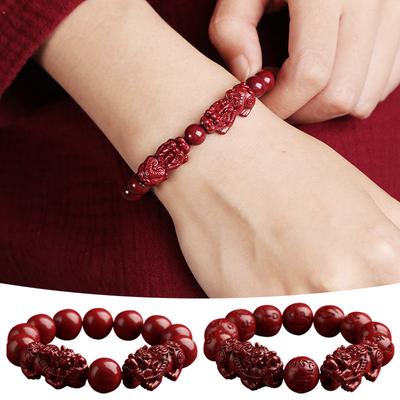 Charms Cinnabar Bracelet Pixiu Bring Wealth Good Luck Bracelet Chinese Fengshui Charm Bracelets Jewelry