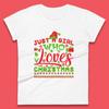 Christmas Womens T Shirt Mens Tops Tees Unisex Just A Girl Who Loves Christmas Top