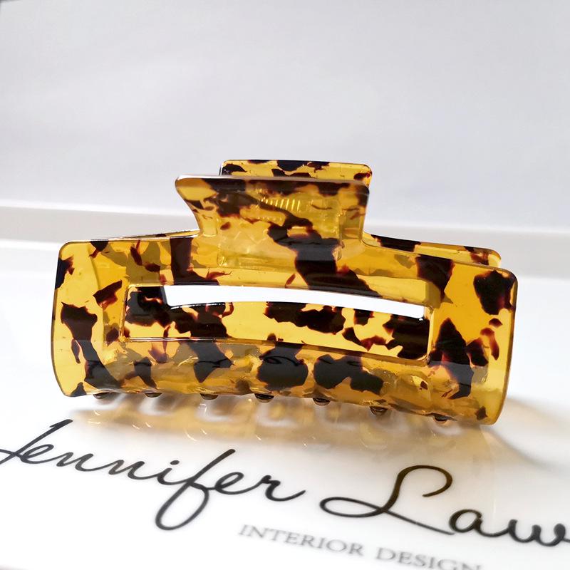 

7,5 см прямоугольная полая ацетатная заколка для волос «конский хвост» - популярный аксессуар 7.5cm Imitation Acetic Acid Hair Claw