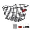 Bike Rear Basket With Rear Light Bicycle Rear Seat Storage Basket Metal Large Rear Cycle Rack Frame Cycle Rear Shelf For Cycling