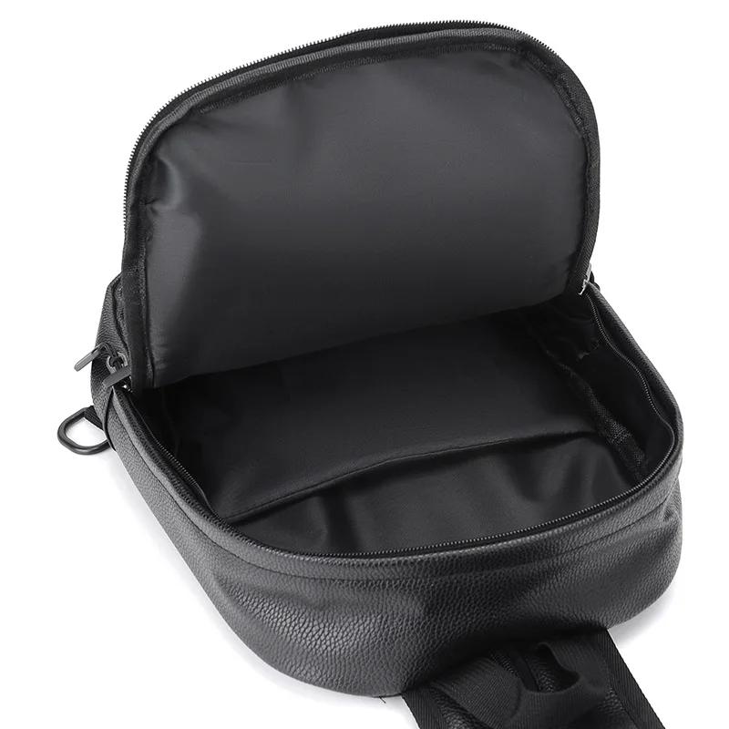 Mini Herren Rucksack Mode Klein Mann Multifunktion Brusttasche Schultasche Reise Rucksäcke Männlicher Rucksack PU Leder Rucksack