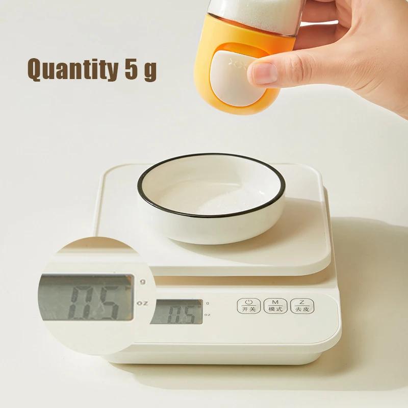 Tuzluk 0.5G Ölçüm Şekeri Çalkalayıcı Kavanoz Baharat Düzenleyici Tuz Tankı Şeker Şişesi Mutfak Düzenleyici ve Saklama Kabı
