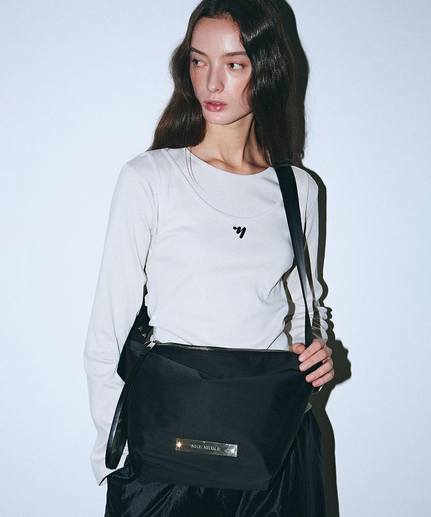 Nick&Nicole Crystal Nylon Multi Way Bag_Black