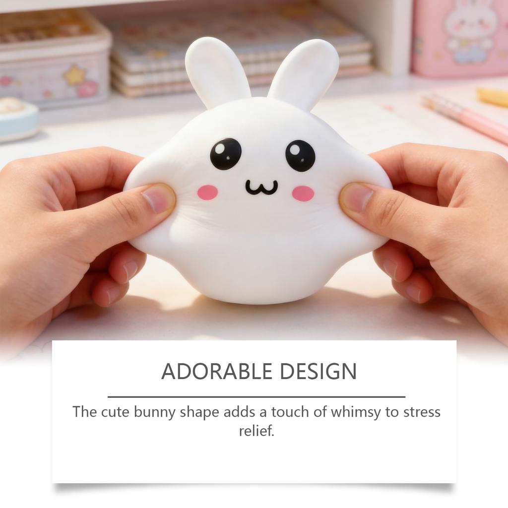A Small Bunny Stress-relieving Toy, A Perfect Gift For A Friend.