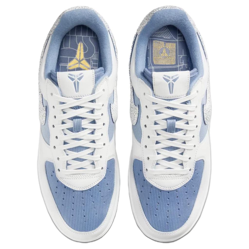 Nike Air Force 1 Textile, Leather Cushioning Low top Skateboard Shoes Men's Blue IM0583-400