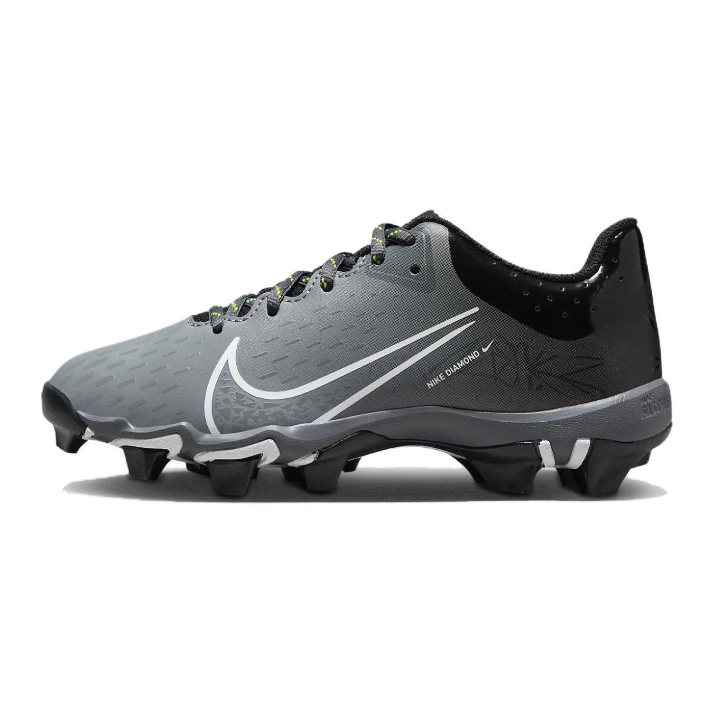 

Nike Hyperdiamond 4 Keystone GG GS Cool Grey Black Kids Sneakers Volt White CZ5919-007 38.5