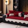1pcs Thick Plush Sofa Cover Anti Slip Cat Scratch Resistant Non Stick Furniture Protector Living Room Back Towel Home Decor