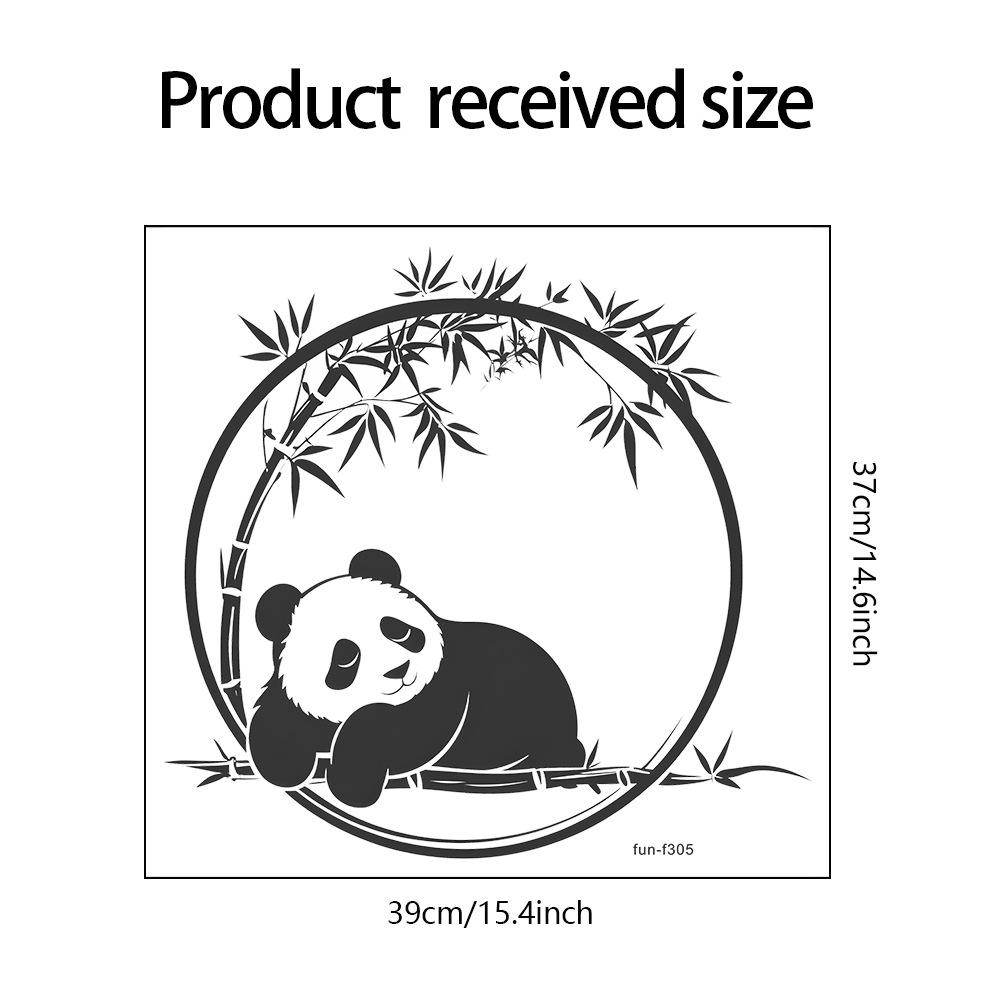 

Fun-f305 Акварельная панда бамбук спальня гостиная кабинет настенные украшения настенные наклейки 37*39cm/fun-f305