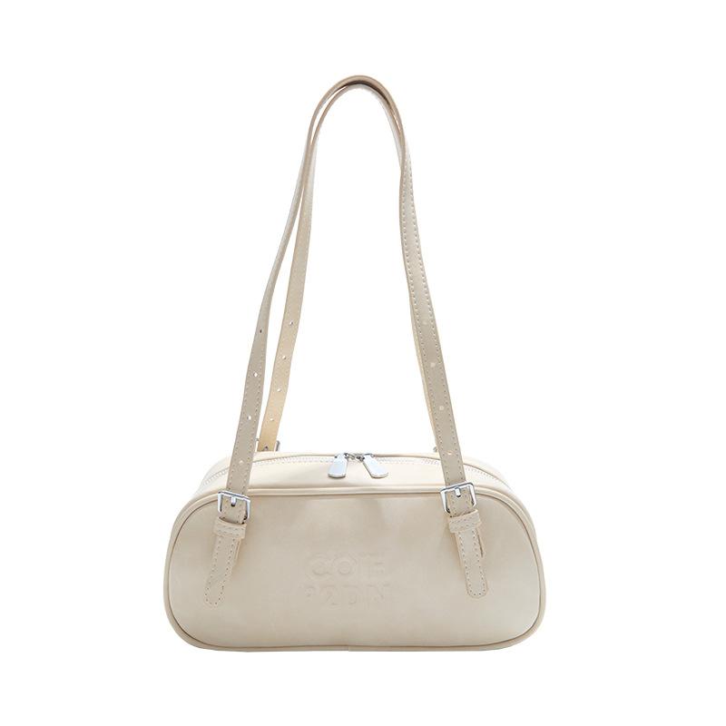 Premium sense retro commuter armpit bag women 2025 new fashion casual portable shoulder bag niche bowling bag
