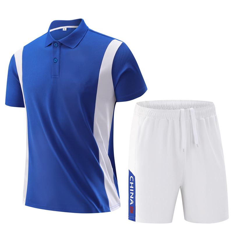 Summer Academy Parent-Child Sportswear Set - Short Sleeve Top & Shorts for Running, Training, Coaching, or Class Uniforms