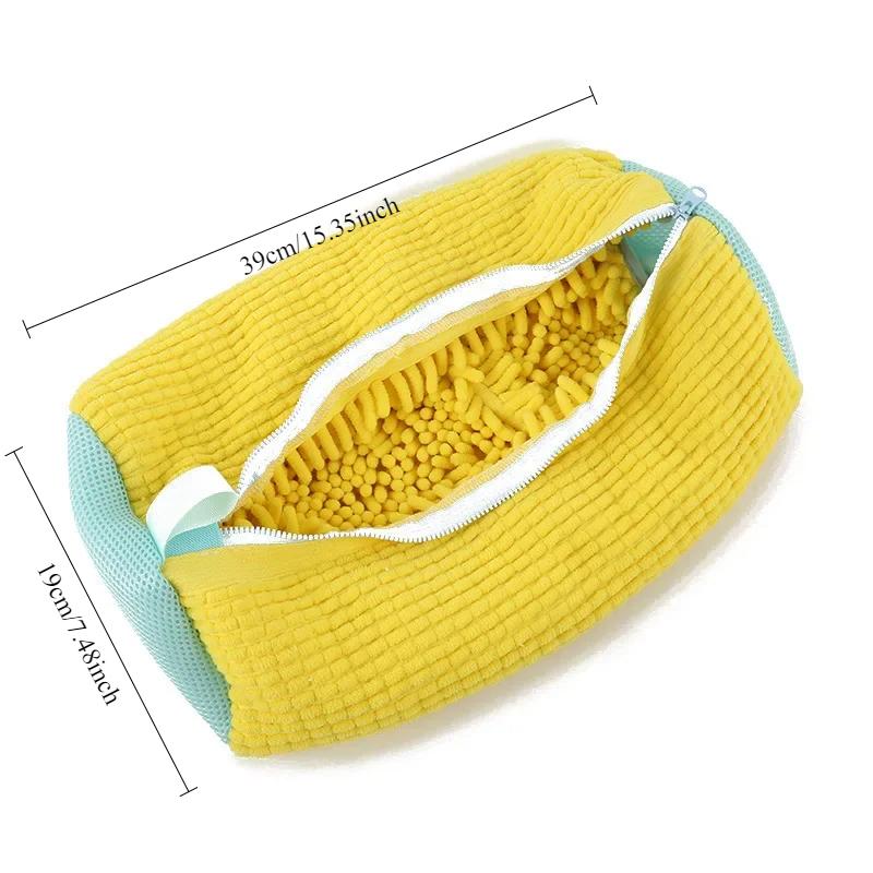 2PCS/set Washing Shoes Bag  Protector Fluffy fibers Polyester Washing Shoes Machine Friendly Laundry Bag Drying Bags