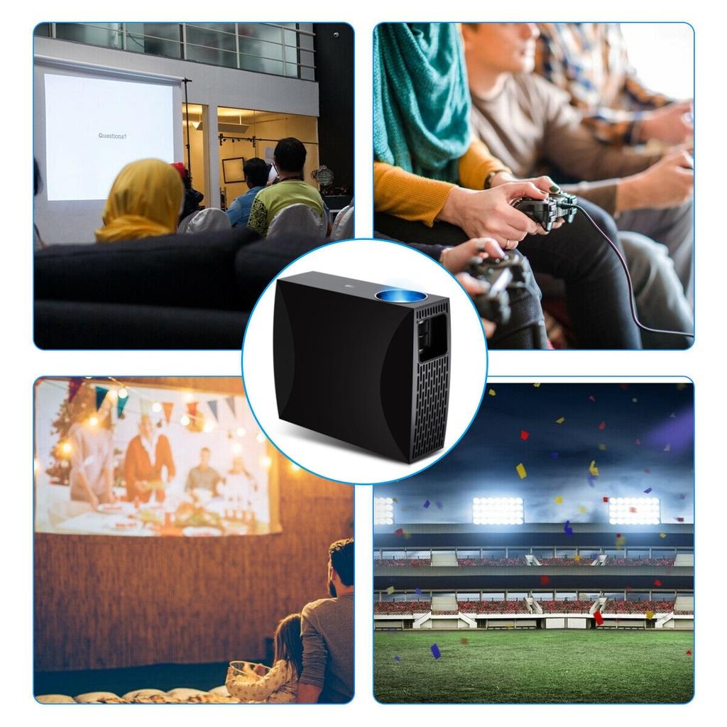HD 1080p 4K LED Projector Android Version 6.01 Full 4200 Lumens 2G 16G Home Entertainment Commercial Projector Home Theater Sale New
