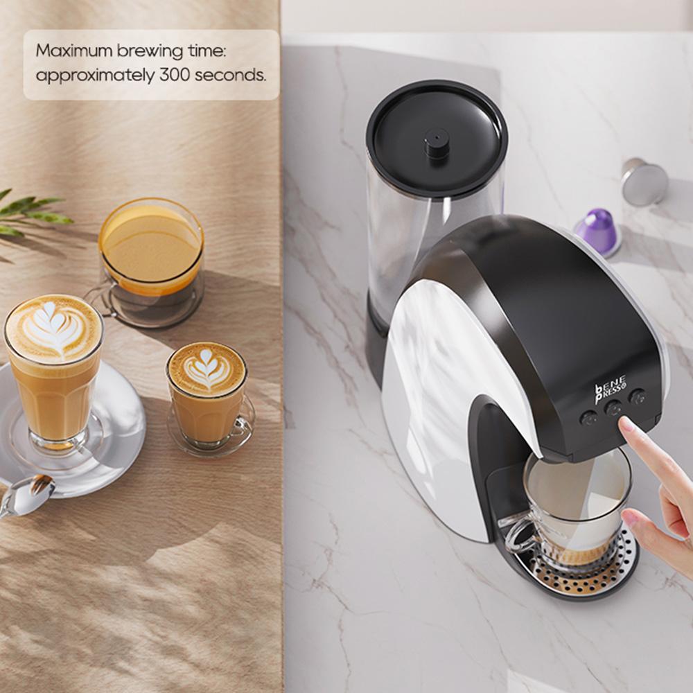 HIBREW H3B 3-in-1 Capsule Coffee Machine, 20Bar Pressure, 850ml Water Tank, 7-temp Settings, Magnetic Cup Holder Adjustment